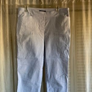 Pull on stretchy, striped pants